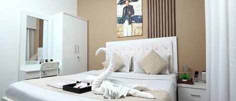 1 chambre, fer et planche Ă repasser, Wi-Fi gratuit, draps fournis