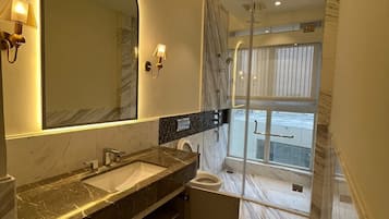 Towels, soap, toilet paper