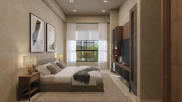 In-room safe, blackout curtains, iron/ironing board, free WiFi