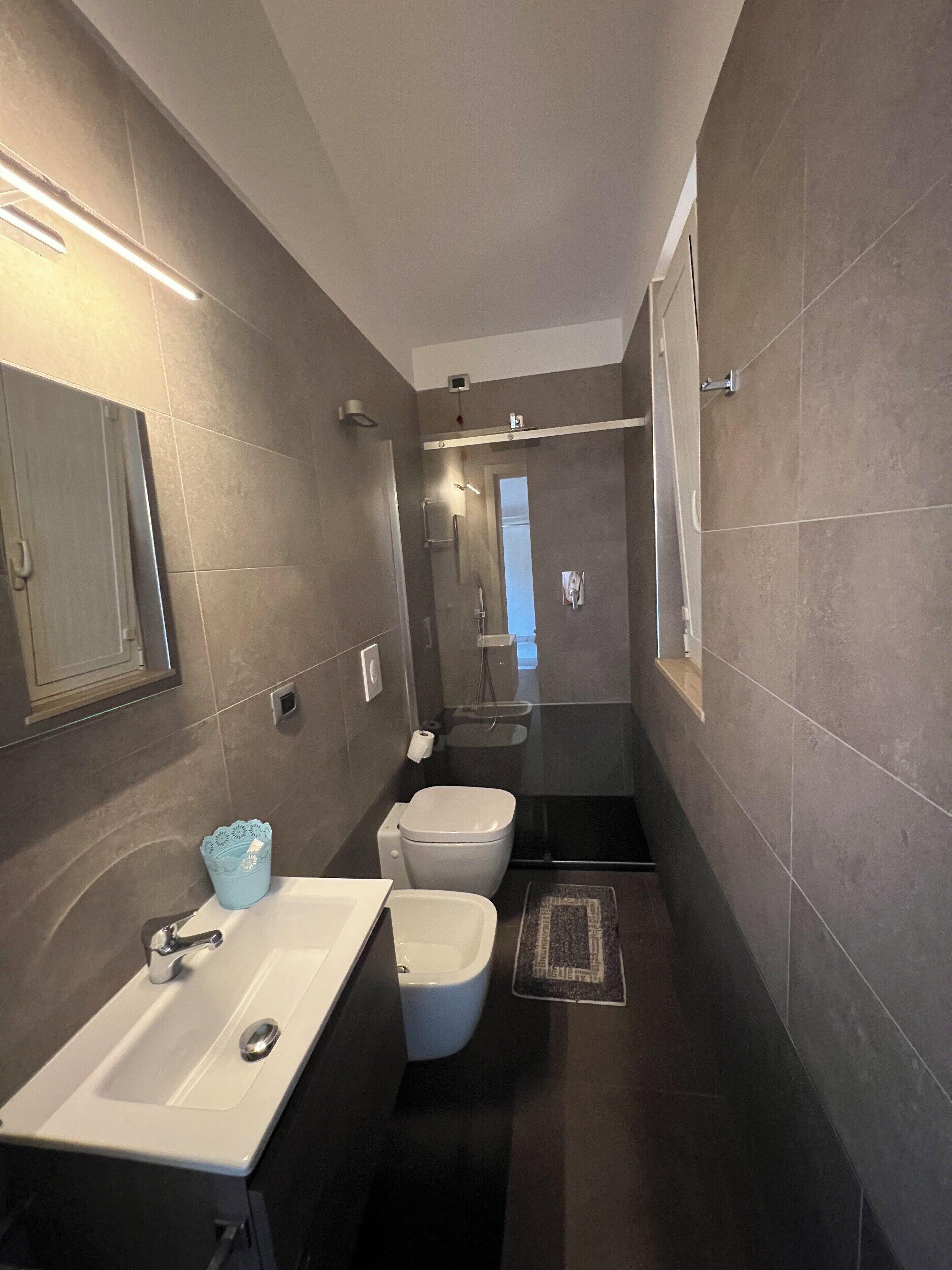 Towels, soap, toilet paper