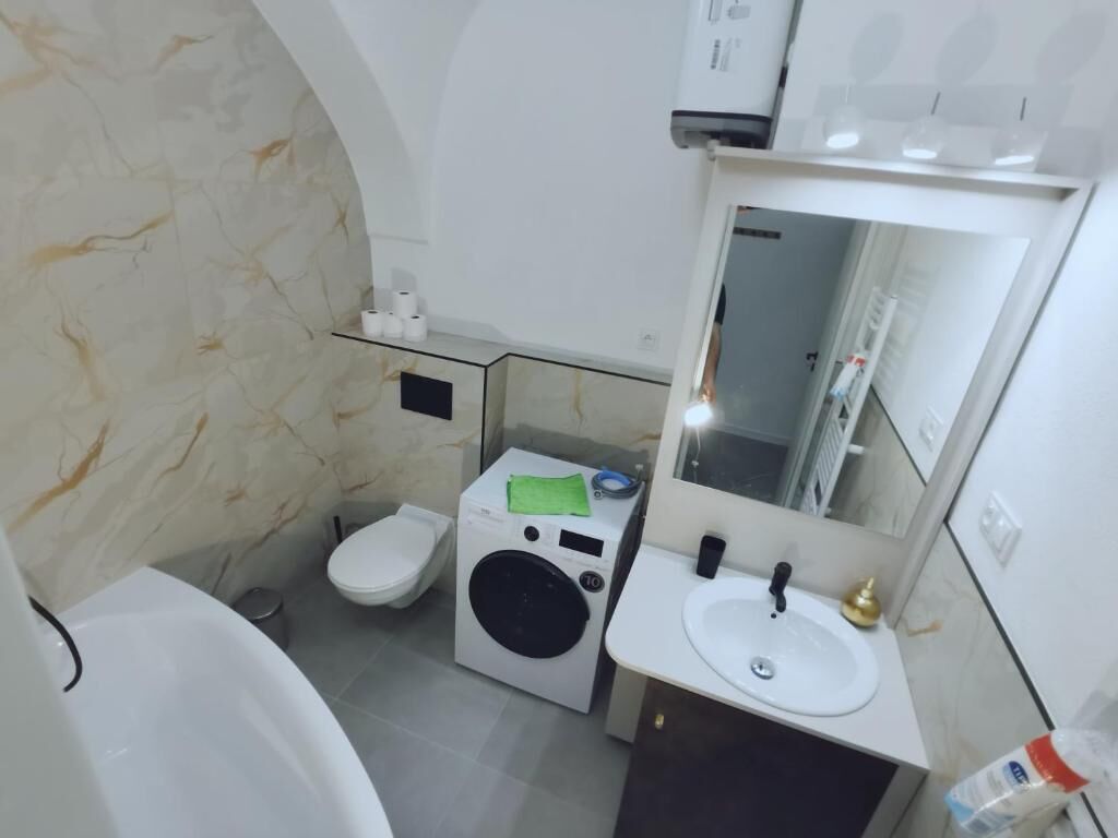 Eco-friendly toiletries, hair dryer, towels, soap