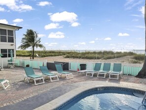 A heated pool