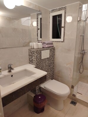 Apartment, 1 Bedroom, Smoking, Balcony | Bathroom - Cosy Open Large Studio By Galerious Parace Yr11 (Thessaloniki)
