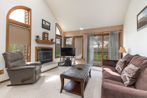 TV, fireplace, table tennis