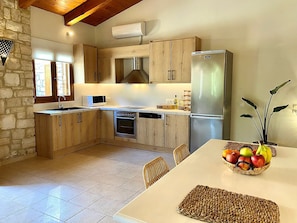 Villa, 3 Bedrooms, Private Pool, Mountain View | Private kitchen | Microwave, espresso maker, coffee/tea maker, electric kettle