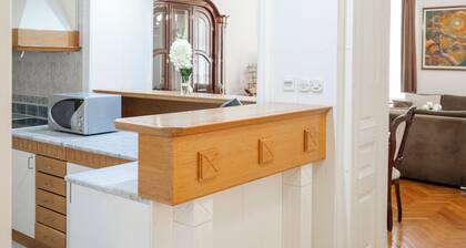 Royally furnished apartment in the heart of Sarajevo with view of main street.