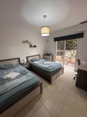 2 chambres, bureau, accès au Wi-Fi (inclus), literie fournie