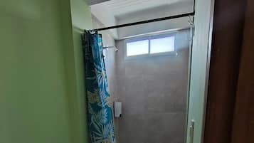 Basic Double Room Single Use | Bathroom | Shower, towels, soap, toilet paper