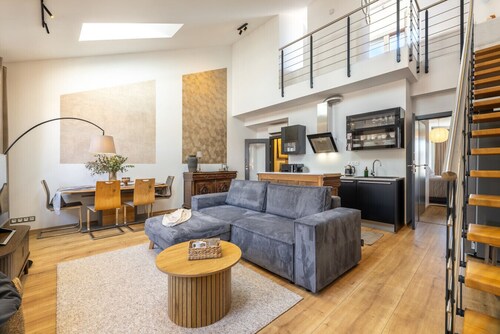 Peaceful Terrace Loft with A/C by Vyšehrad