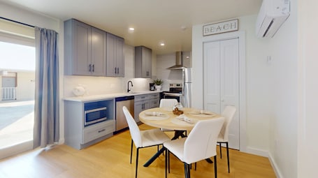 Mini-fridge, microwave, stovetop, dishwasher. Ocean's Edge Luxury Rentals