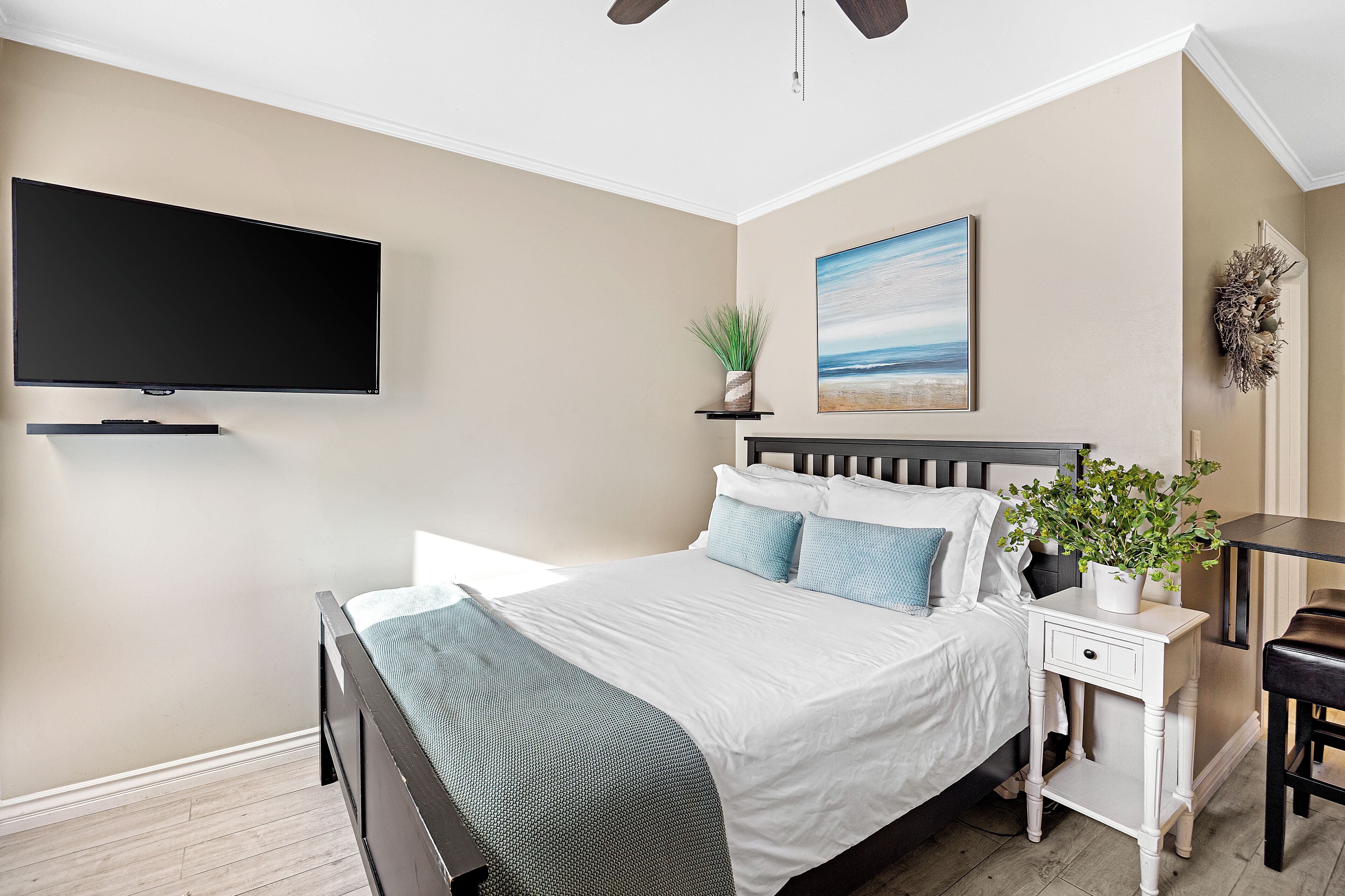 Estudio, 1 cama Queen size | Tabla de planchar con plancha y wifi gratis 