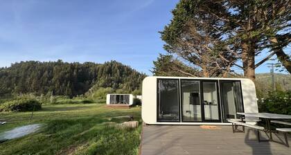 Sleek and Modern Glamping Pod in Klamath, Perfect for a Getaway near the Pacific Ocean