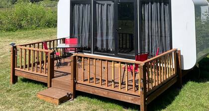 Sleek and Modern Glamping Pod in Klamath, Perfect for a Getaway near the Pacific Ocean