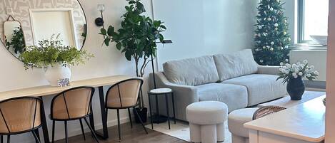 TV connectée, cheminée