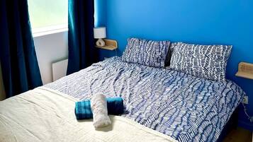 2 chambres, fer et planche Ă repasser, Wi-Fi gratuit, draps fournis