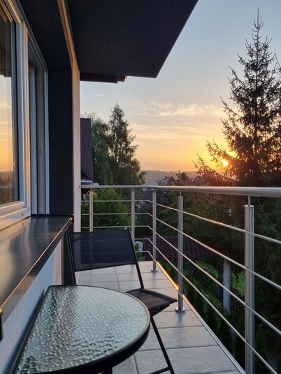 Cozy 2-bedroom apartment in delightful Poręba Wielka with balcony and kitchen