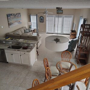 Smart TV, video games, ping pong, stereo