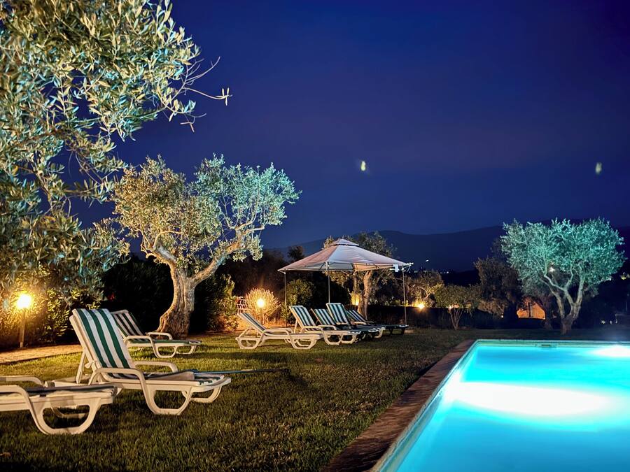 Seasonal outdoor pool, pool umbrellas, sun loungers