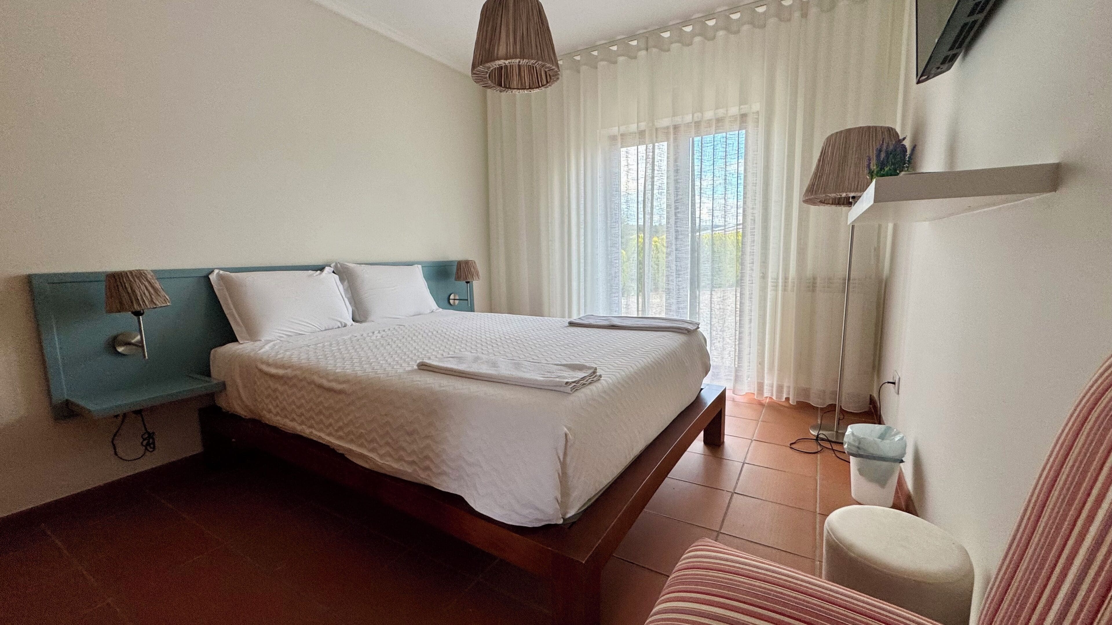 Hypo-allergenic bedding, individually decorated, blackout drapes