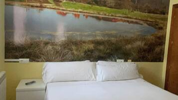 1 habitación, cubrecamas, decoración personalizada y muebles diferentes