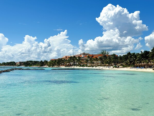 Beach - Azure Caribbean Beach Front Apartment (Puerto Aventuras)