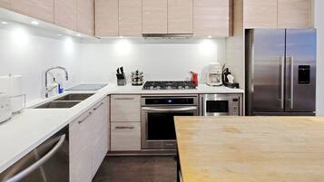 Microwave, oven, stovetop, dishwasher