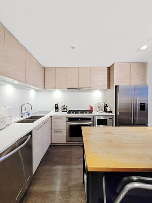 Microwave, oven, stovetop, dishwasher