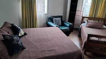 Family Double or Twin Room, Multiple Beds | Free WiFi, bed sheets