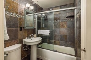 Shower, hair dryer - Downtown Condo • Epic Views (Anchorage)