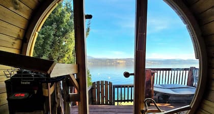 Nordic Calm. Okanagan Charm. Escape to our tranquil lakeside cottage retreat.