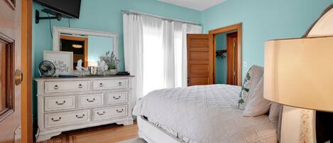 1 dormitorio, tabla de planchar con plancha, wifi gratis y ropa de cama