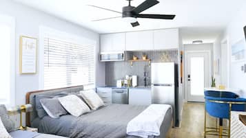 1 chambre, fer et planche à repasser, Wi-Fi, draps fournis