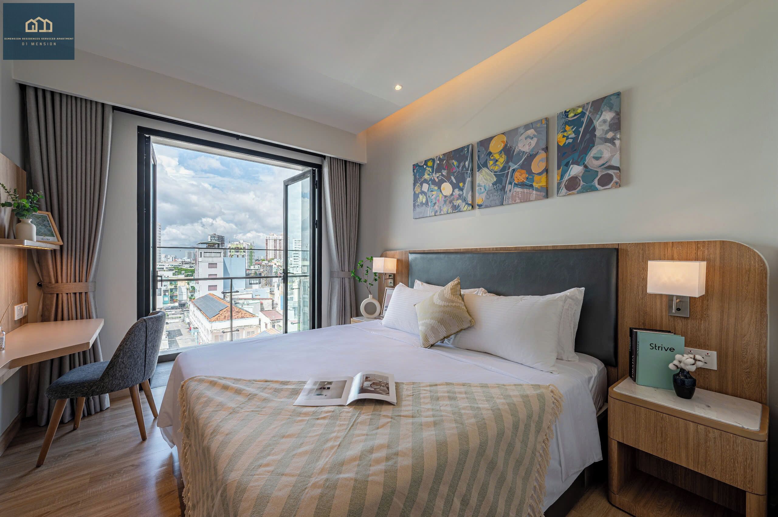 Appartement Luxe, 2 chambres, balcon, vue ville