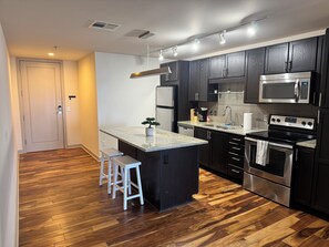 Microwave, oven, stovetop, dishwasher - Large downtown Dallas apartment with a view (Dallas)