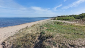 A beach with a sandy shore and grassy dunes. - 1 bedroom cozy home in Skummeslöv (Skummeslöv)