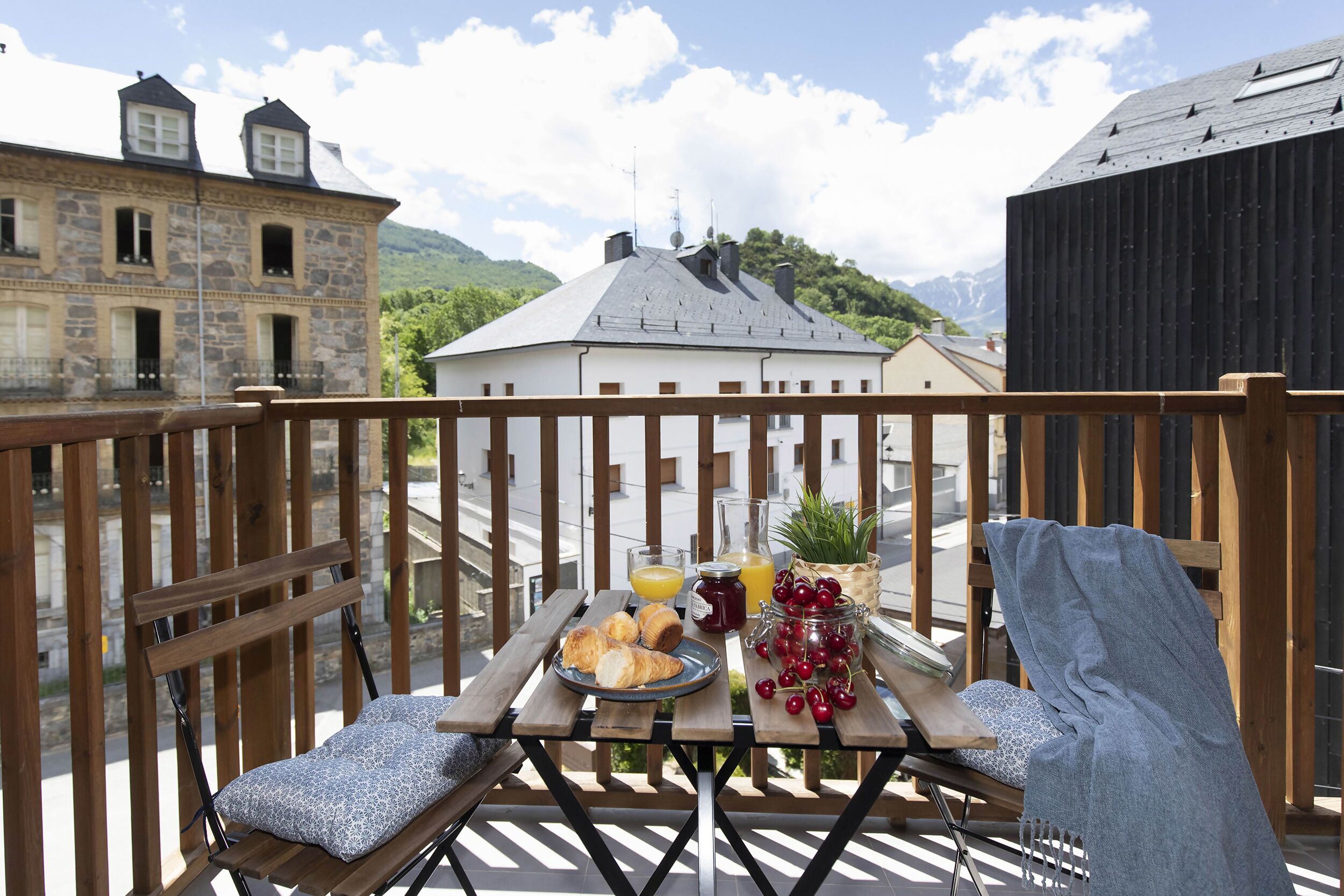 屋外ダイニングエリア