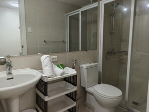 Towels, soap, toilet paper - M&R Condotel in Azure, San Fernando, Pampanga (San Fernando)