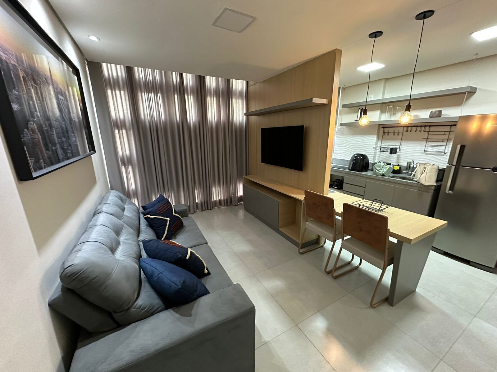 Apartamento luxo | Área de estar | TV