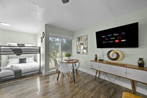 3 bedrooms, iron/ironing board, travel cot, WiFi