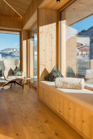 TV - Holiday Apartment 'Mountain Suite Nr°303' with Mountain View, Balcony and Wi-Fi (Großarl)