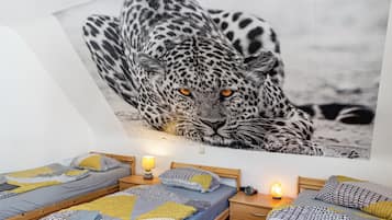 4 bedrooms, iron/ironing board, free WiFi, bed sheets