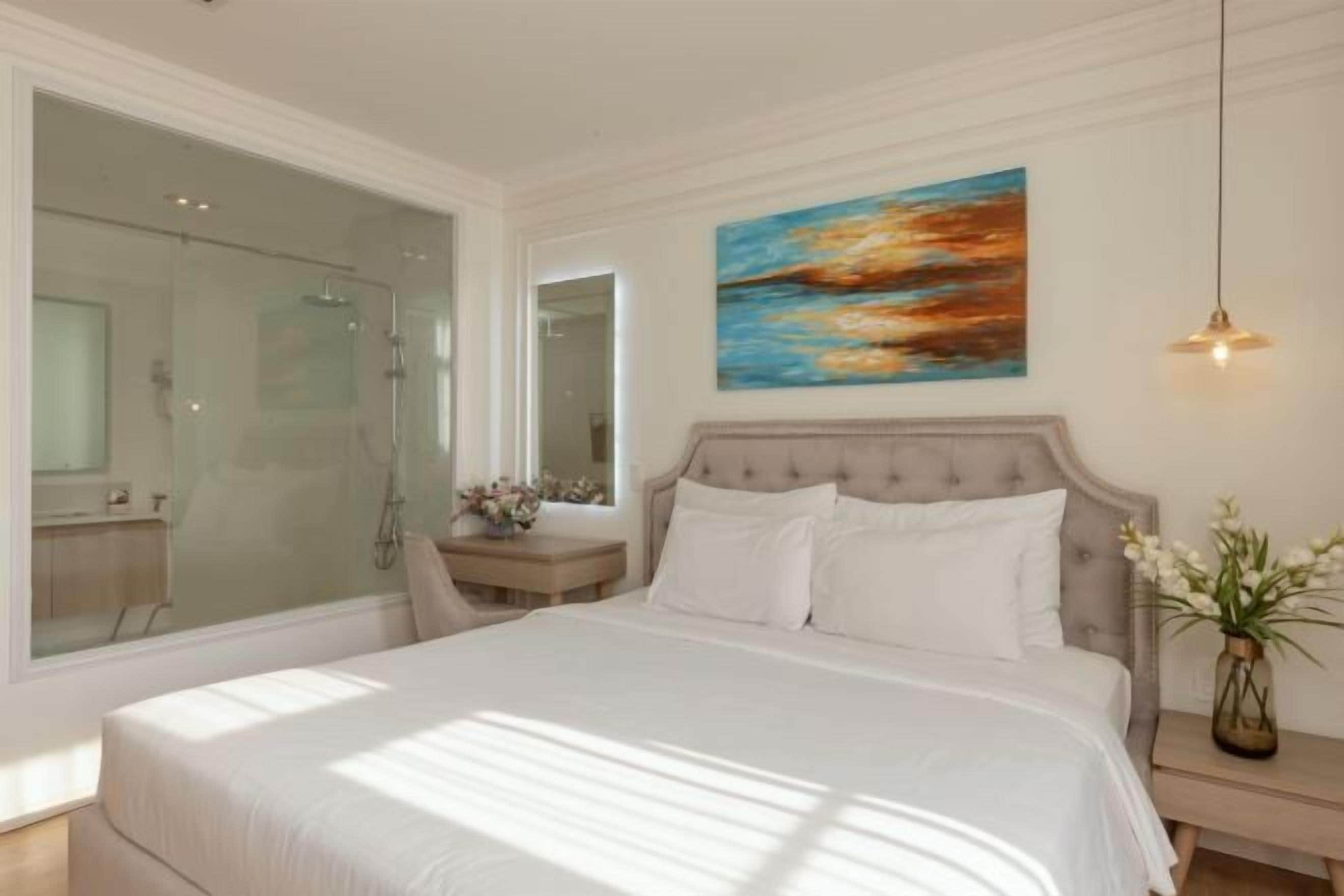 Verduisterende gordijnen, geluiddichte muren, gratis wifi, beddengoed