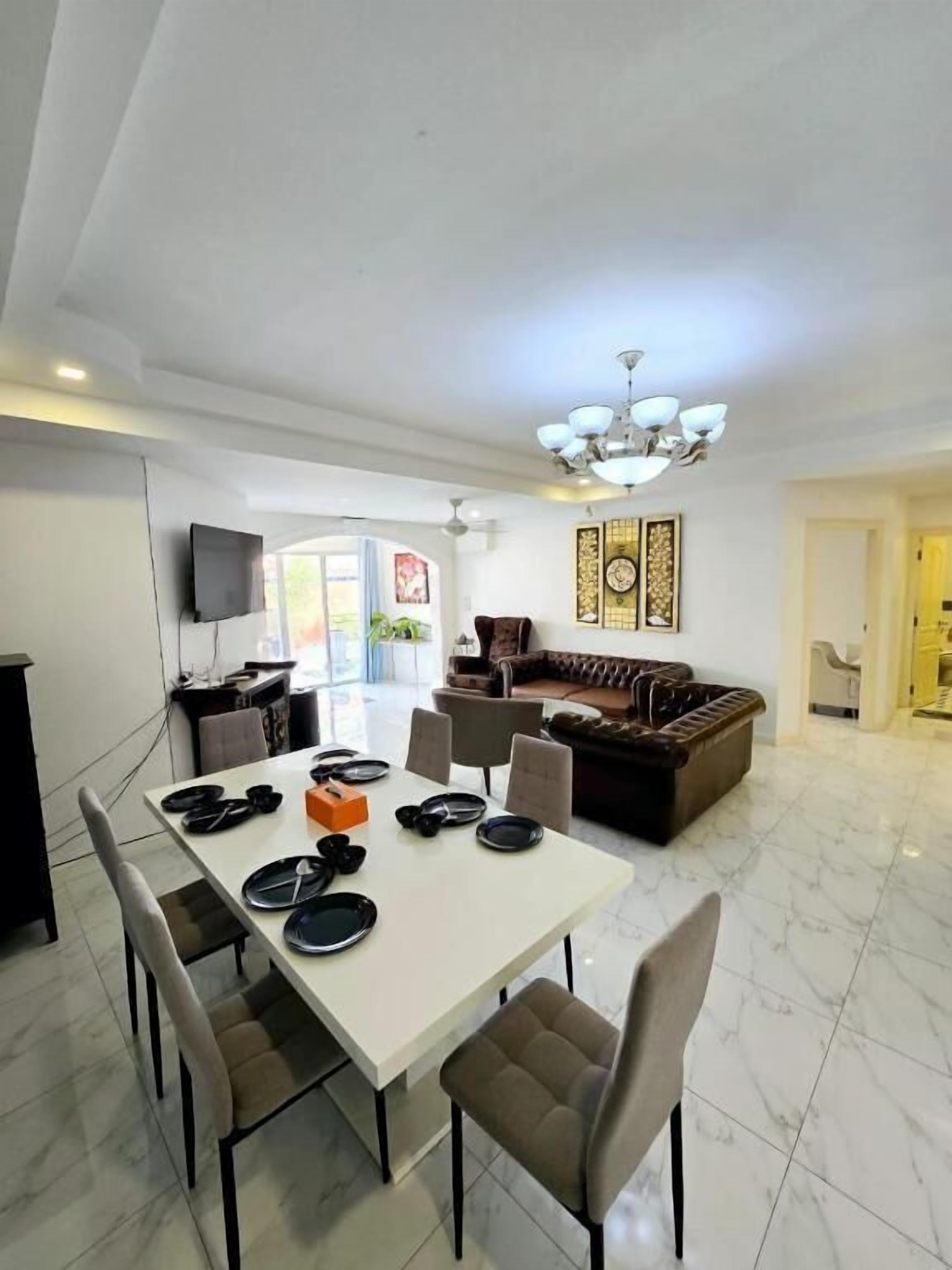 Deluxe Villa, 3 Bedrooms | Living area | Flat-screen TV