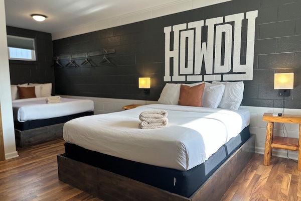 Memory foam beds, individually decorated, individually furnished