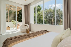 1 bedroom, bed sheets - New 1BR Private Pool Villa in Bingin, Uluwatu (Bali)