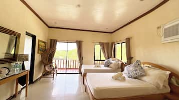 Vila Superior | 1 kamar tidur, meja kerja, dan seprai linen