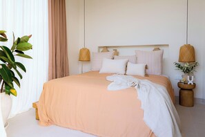 2 sovrum och sängkläder