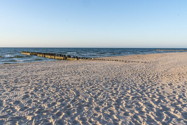 Vlak bij het strand