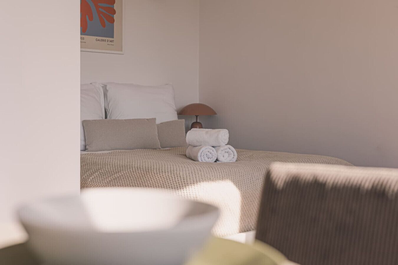 1 dormitorio, tabla de planchar con plancha, wifi gratis y ropa de cama