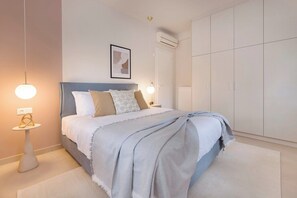 1 sovrum, skrivbord, strykjärn/strykbräda och gratis wi-fi